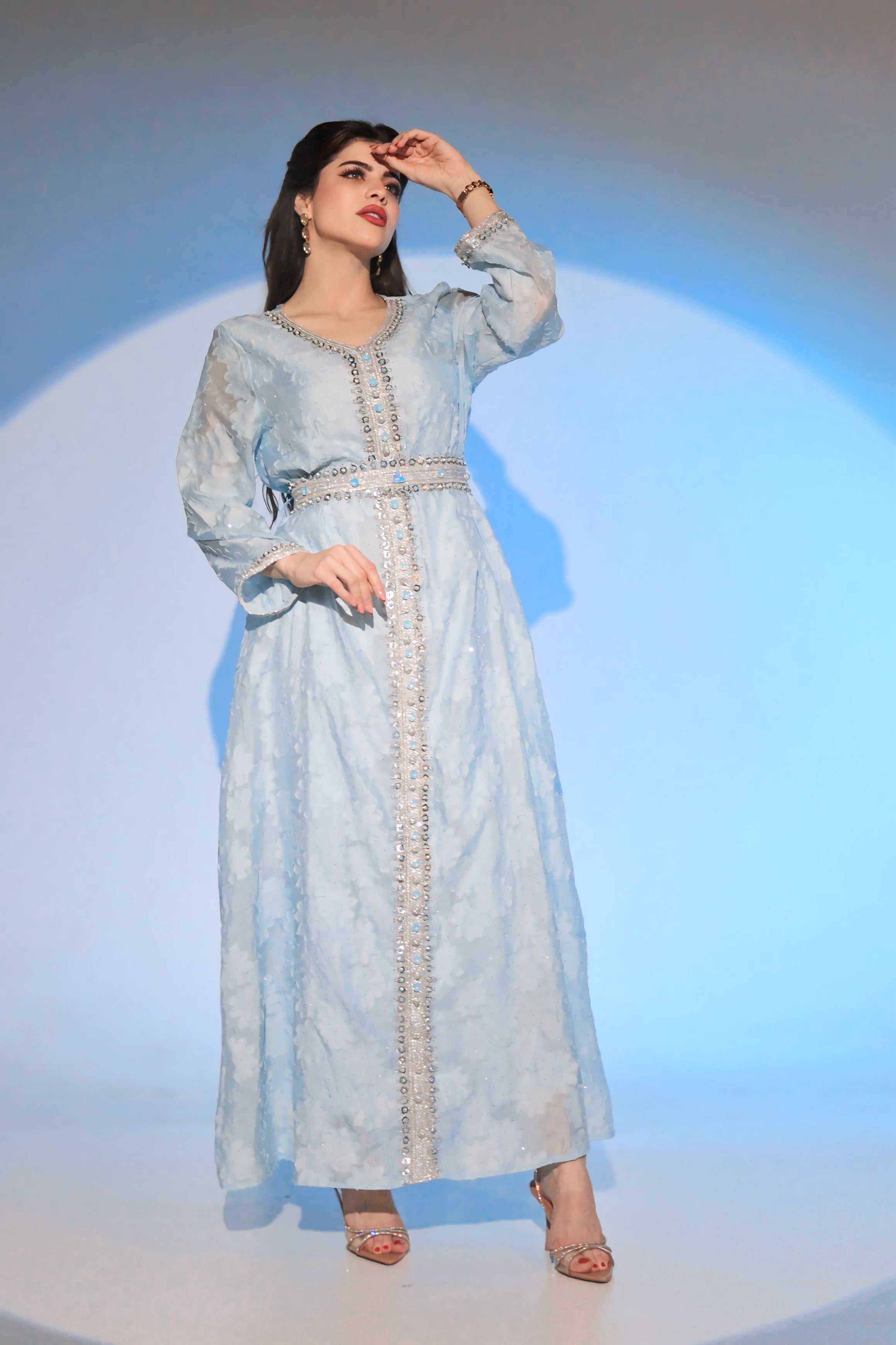Light blue caftan