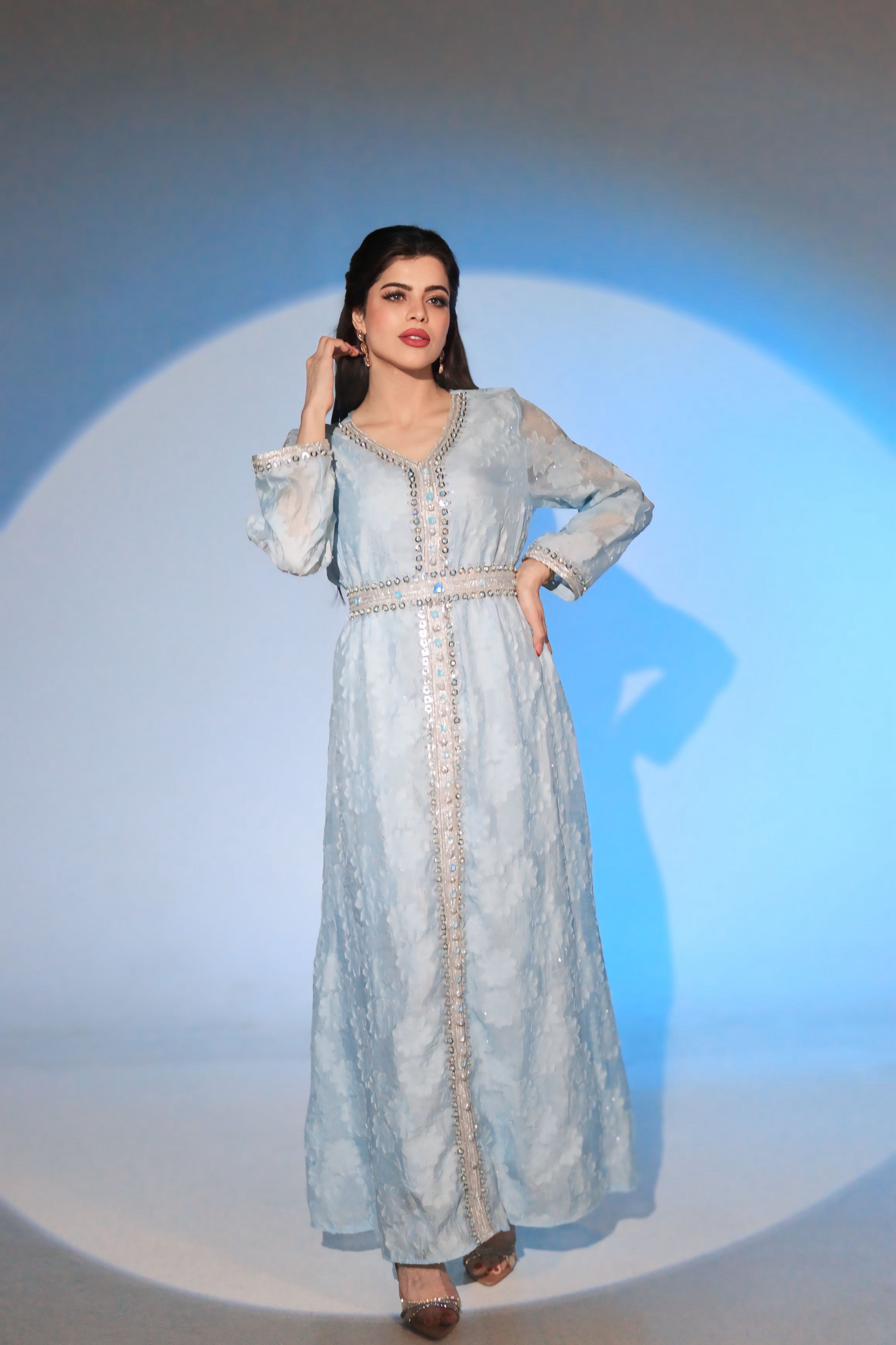 Light blue caftan